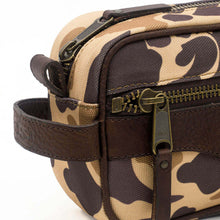 Load image into Gallery viewer, Campaign Waxed Canvas Toiletry Shave Kit - Vintage Camo
